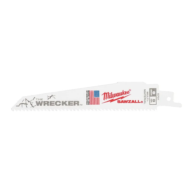 MILWAUKEE 6 x 7/11 Demolıtıon Bi-Metal Kılıç Testere Bıçağı 150 mm 5 Adet