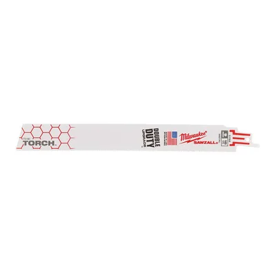 MILWAUKEE 9 x 18 Torch Thıck Bi-Metal Kılıç Testere Bıçağı 230 mm 5 Adet