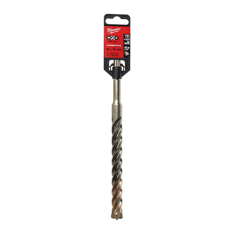 MILWAUKEE SDS-PLUS MX4 Elmaslı Matkap Ucu 16 x 210 mm