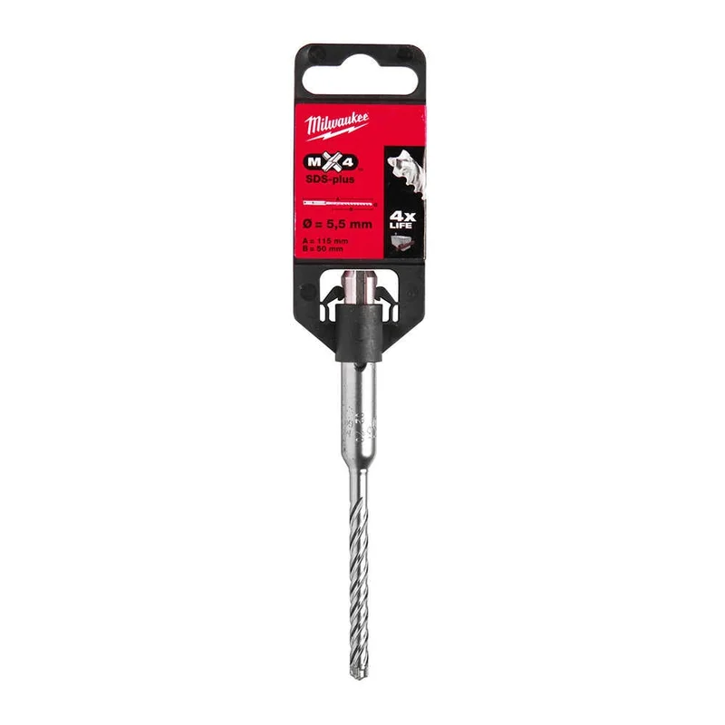 MILWAUKEE SDS-PLUS MX4 Elmaslı Matkap Ucu 5.5 x 115 mm