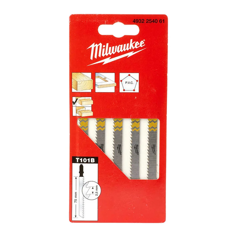 MILWAUKEE T101B Dekupaj Bıçağı 75 mm 5 Adet