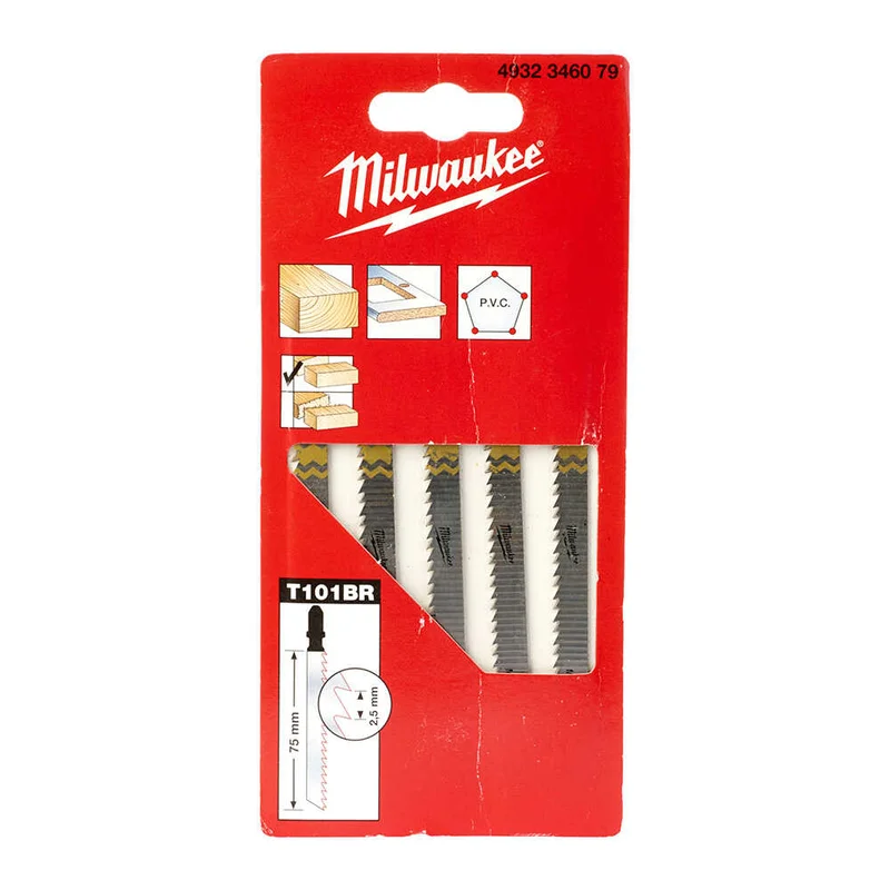 MILWAUKEE T101BR Dekupaj Bıçağı Ahşap 75 mm 5 Adet