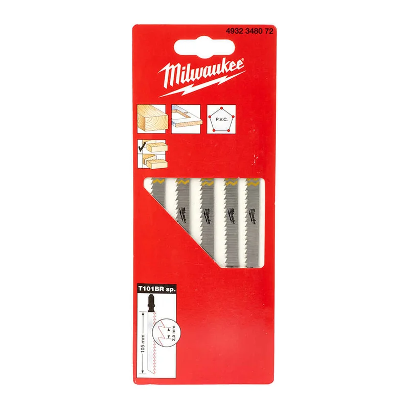 MILWAUKEE T101BTSP Dekupaj Bıçağı Ahşap 105 mm 5 Adet