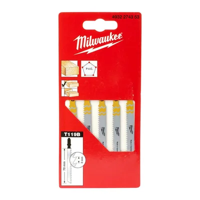 MILWAUKEE T119B Dekupaj Bıçağı Ağaç 50 mm 5 Adet