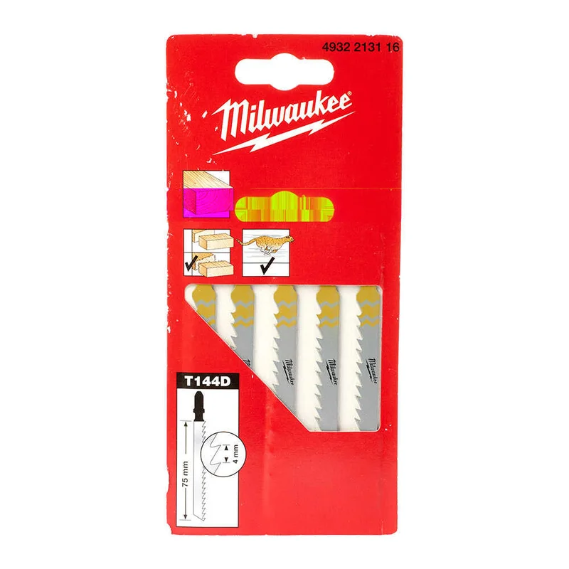 MILWAUKEE T144D Dekupaj Bıçağı Ağaç 75 mm 5 Adet