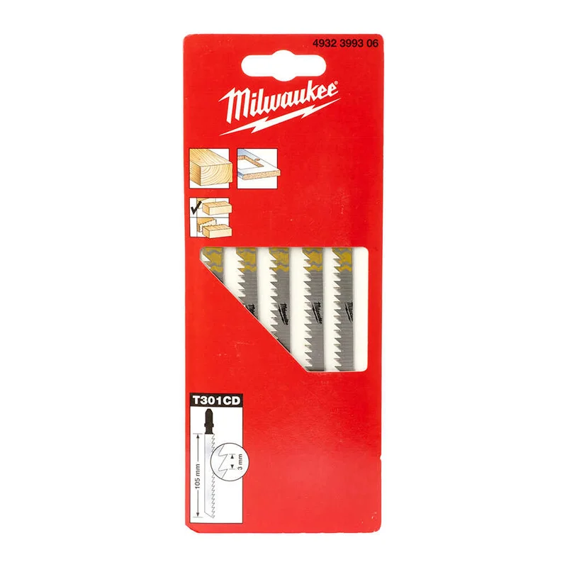 MILWAUKEE T301CD Dekupaj Bıçağı Temiz Kesim 105 mm 5 Adet