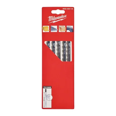 MILWAUKEE T313AW Dekupaj Bıçağı Düz Dalgalı Ağız Kağıt 155 mm 5 Adet
