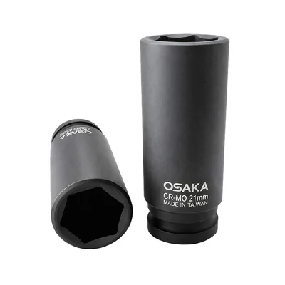 OSAKA 1/2 Altı Köşe Havalı Derin Lokma 21 mm