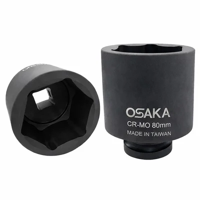 OSAKA 1'' Altı Köşe Havalı Derin Lokma 80 mm