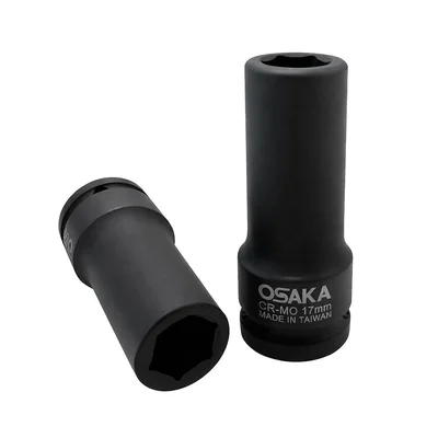 OSAKA 3/4 Altı Köşe Havalı Derin Lokma 17 mm