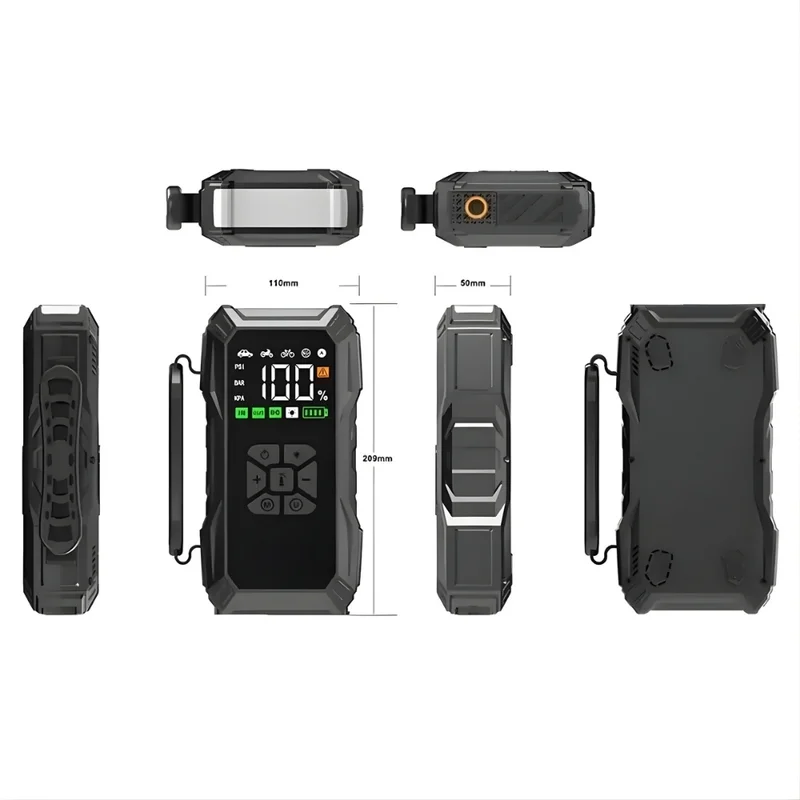 PARS 1085 Dijital Lastik Şişirme Pompası ve Jump Starter 13000Mah
