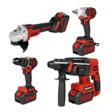 REPTON RP-1380 Akülü Kombo 4'Lü Set Kömürsüz 20V 5 Ah - Görsel 1
