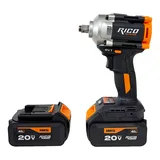 RICO 028-RE0009 1/2 Akülü Darbeli Somun Sıkma ve Sökme Makinesi 650Nm 20V 4Ah - Görsel 1