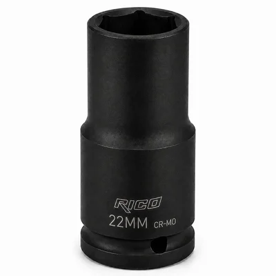 RICO 1/2 Altı Köşe Havalı Derin Lokma 22 mm