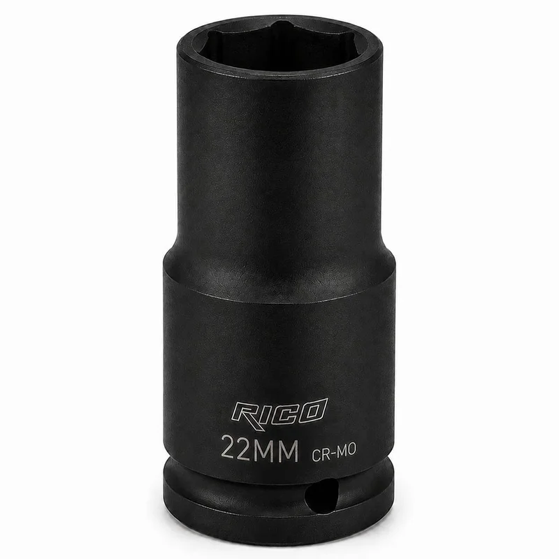 RICO 1/2 Altı Köşe Havalı Derin Lokma 22 mm