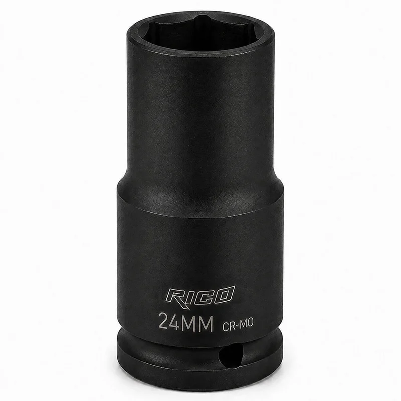RICO 1/2 Altı Köşe Havalı Derin Lokma 24 mm