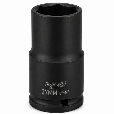 RICO 1/2 Altı Köşe Havalı Derin Lokma 27 mm