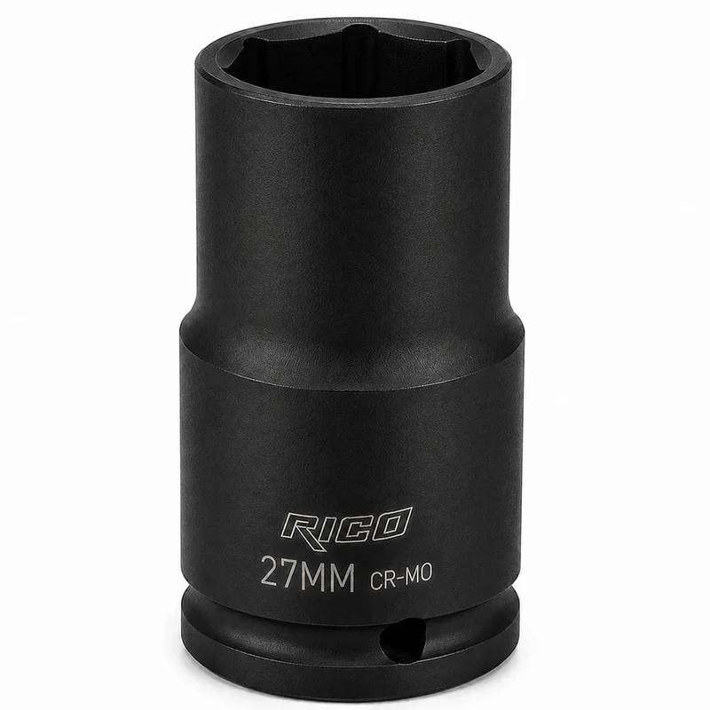 RICO 1/2 Altı Köşe Havalı Derin Lokma 27 mm