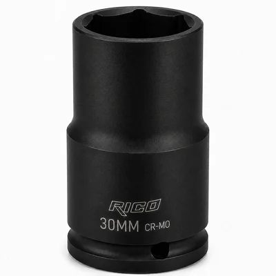RICO 1/2 Altı Köşe Havalı Derin Lokma 30 mm