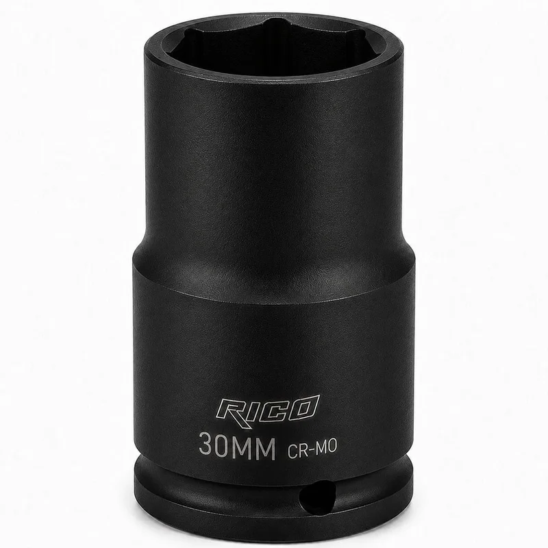 RICO 1/2 Altı Köşe Havalı Derin Lokma 30 mm