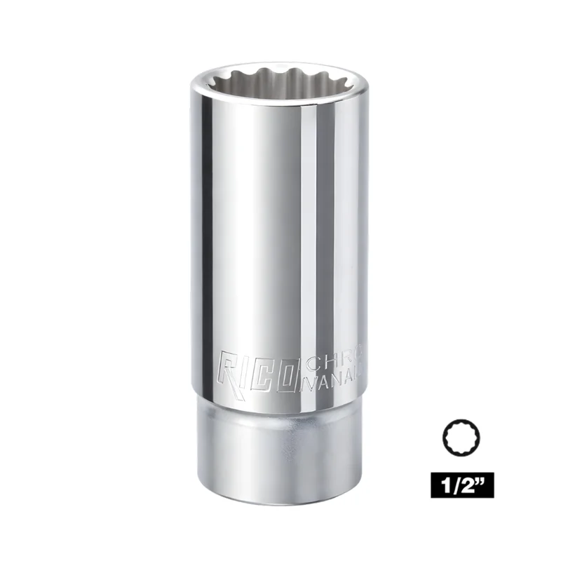 RICO 1/2 On İki Köşe Yıldız Derin Lokma 13 mm