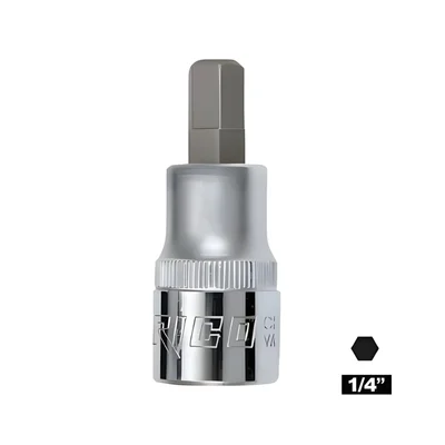 RICO 1/4 H6 Lokmalı Allen Uç Kısa 6 mm
