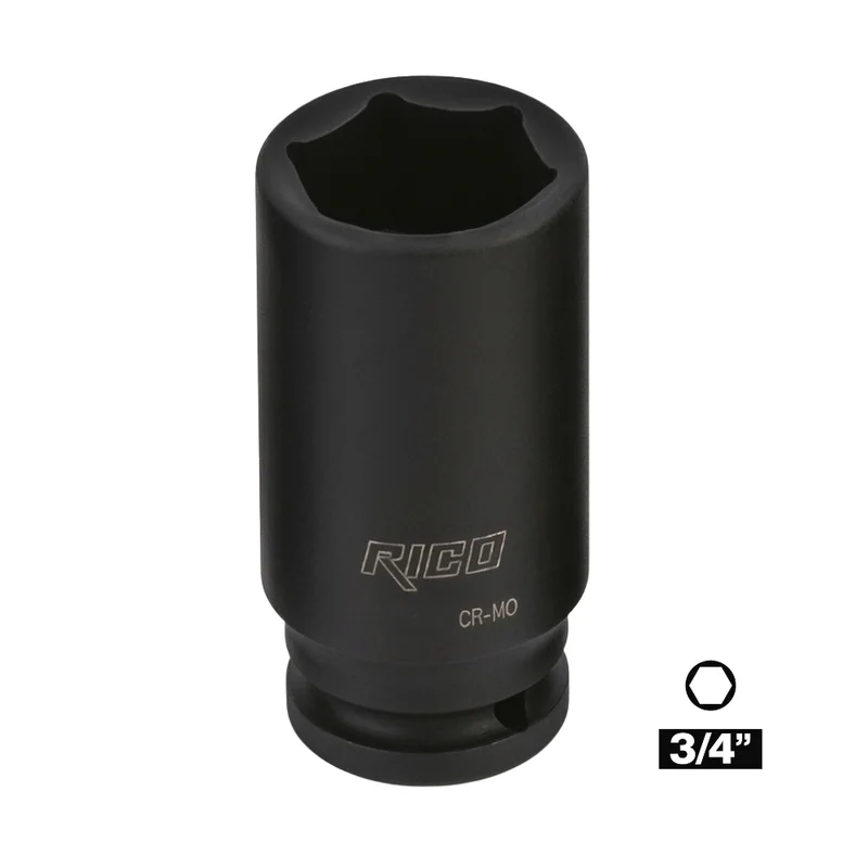 RICO 3/4 Altı Köşe Havalı Derin Lokma 19 mm