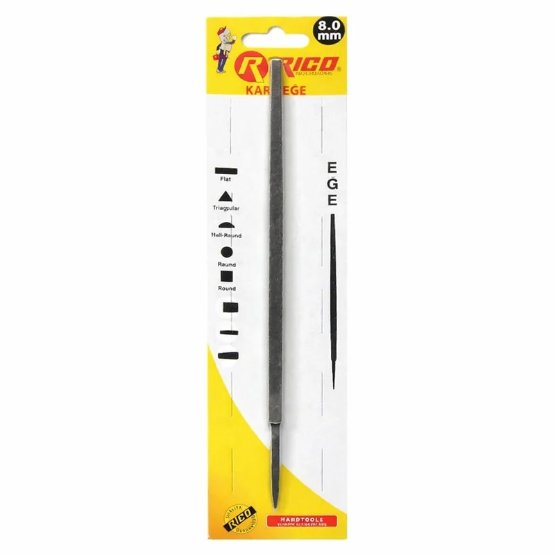 RICO Kare Eğe Bilisterli 8 mm