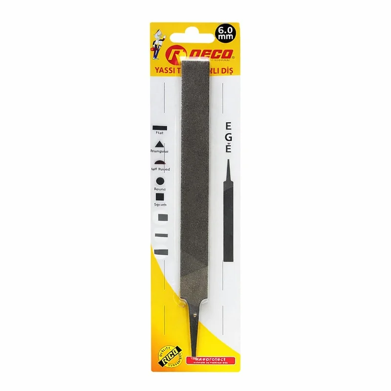 RICO Yassı Eğe Kalın Bilisterli 6 mm