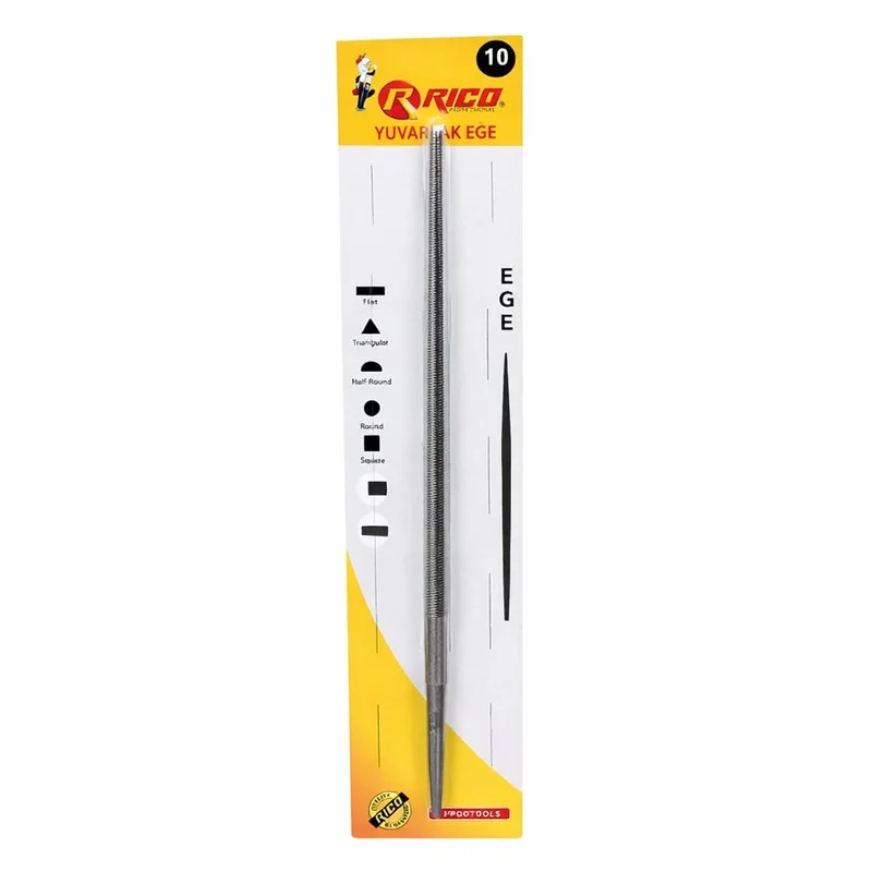 RICO Yuvarlak Eğe Bilisterli 10 mm