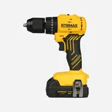 RTRMAX RTS5012 Şarjlı Darbeli Matkap Kömürsüz Çift Akülü S-Lion 2Ah - Görsel 1