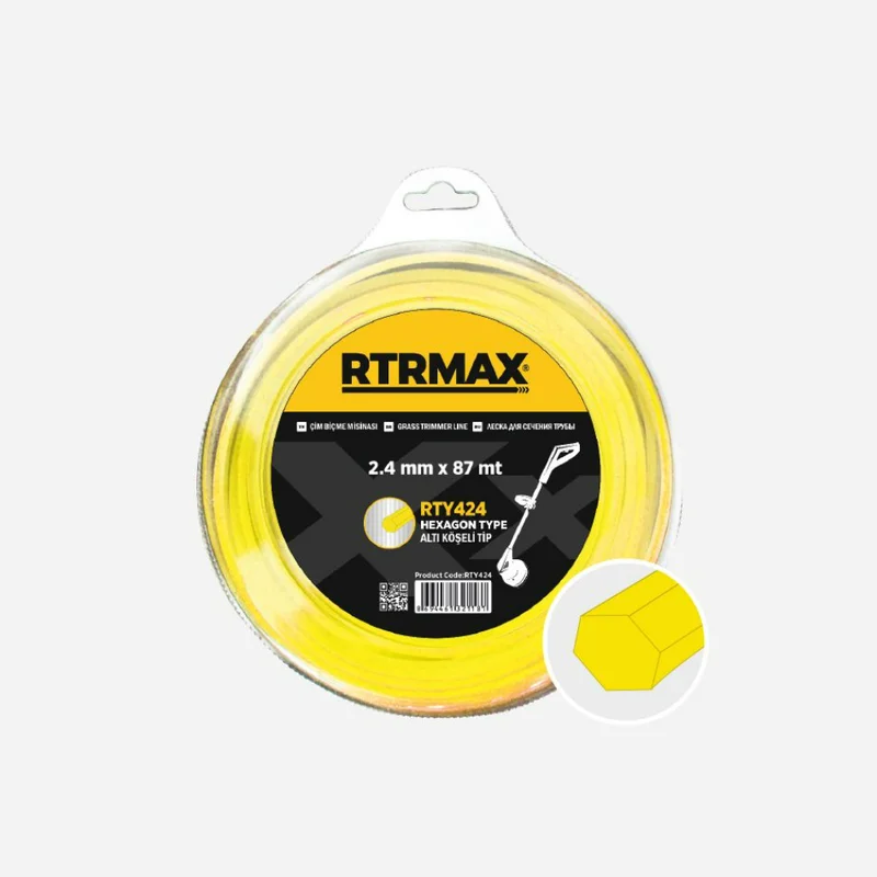 RTRMAX RTY439 Tırpan Misinası Sarı Altıgen 32 Metre 4 mm