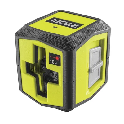 RYOBI RBCLLR1 Çapraz Lazer Metre Profesyonel Lazer Şakül 10 Metre Kırmızı