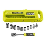 RYOBI RHRS11PC 3/8 Cırcırlı Lokma Seti 11 Parça - Görsel 1