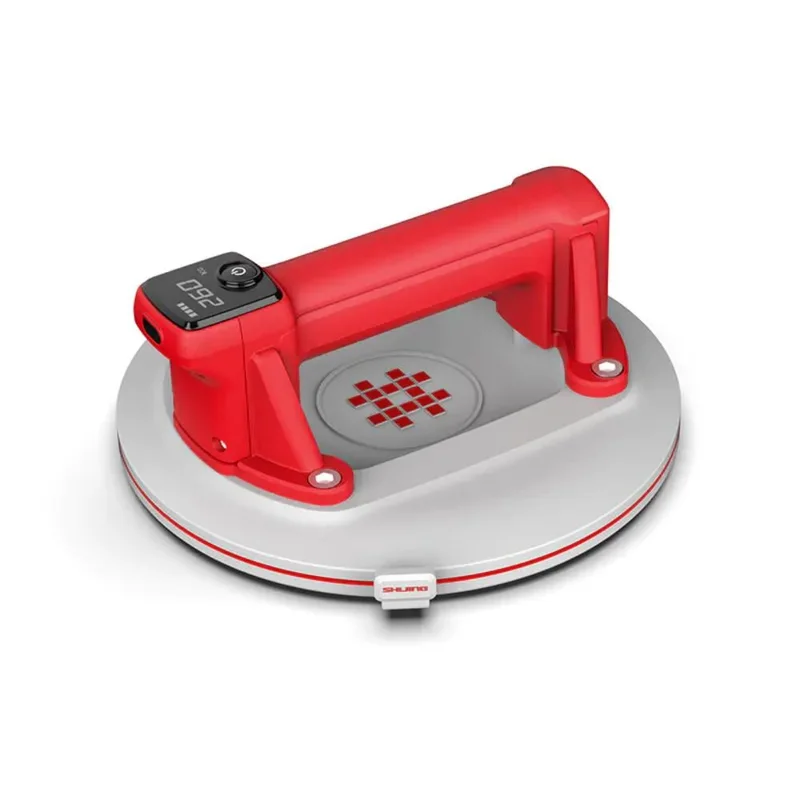 Shijing Tools 6100 Şarjlı Hava Pompalı Dijital Vantuz - Cam Granit Seramik Ayna Taşıma Vantuzu