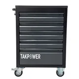 TAKPOWER 172 Parça Dolu Takım Arabası 5 Çekmeceli İzeltaş El Aletleri - Antrasit - Görsel 1