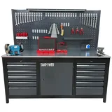 TAKPOWER 2 Metre Dolu Takım Tezgahı 10 Çekmeceli 1 Dolaplı Premium - Görsel 1