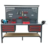 TAKPOWER 2 Metre Dolu Takım Tezgahı 6 Çekmeceli Premium - Görsel 1