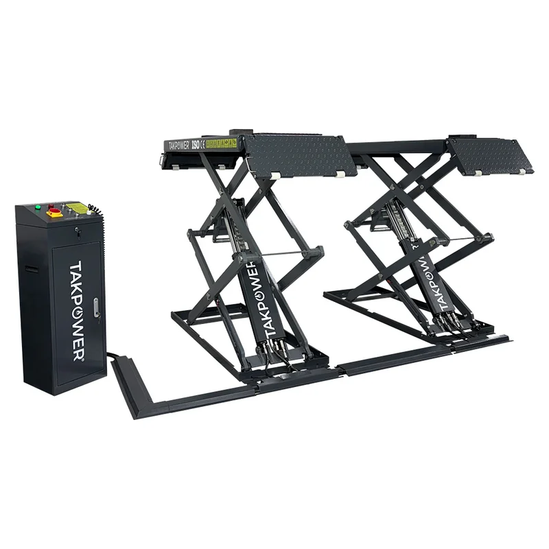 TAKPOWER 3.5 Ton Makaslı Hidrolik Araç Kaldırma Lifti 2 Metre