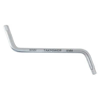 TAKPOWER İki Ağız Z Tipi Tapa Anahtarı 8 x 10 mm