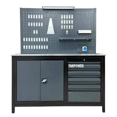 TAKPOWER TTR4417 1.5 Metre Takım Tezgahı 5 Çekmeceli 1 Dolaplı