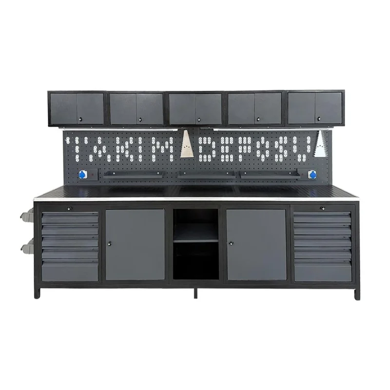 TAKPOWER TTR4431 3 Metre Takım Tezgahı 10 Çekmeceli 10 Dolaplı Ara Bölmeli