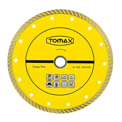 TOMAX Turbo Elmas Mermer Granit Kesici Disk 115 mm