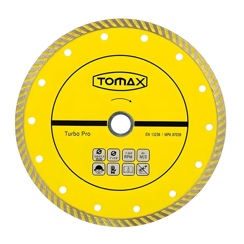 TOMAX Turbo Elmas Mermer Granit Kesici Disk 115 mm