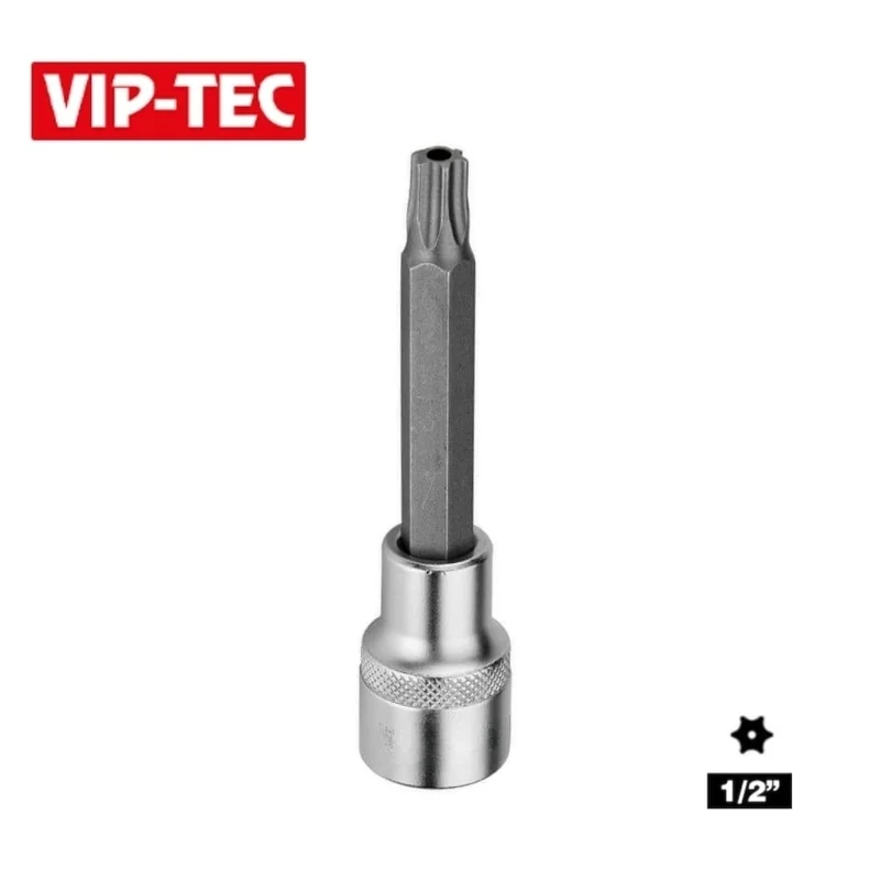 VIP-TEC 1/2 T50 Lokmalı Torx Uç Delikli Uzun
