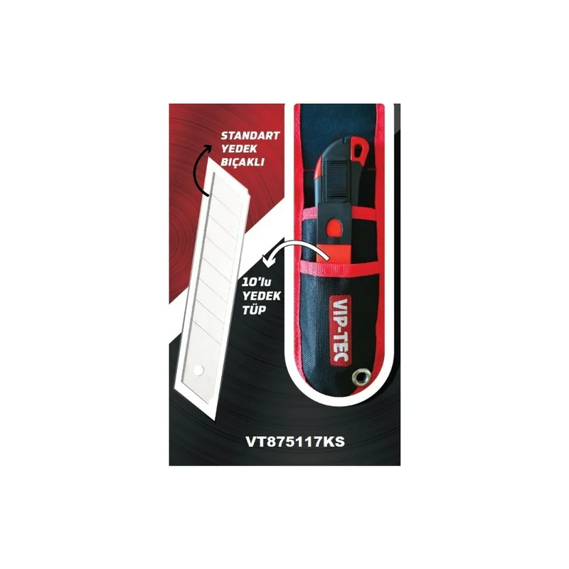 VIP-TEC VT875117KS Çantalı Maket Bıçağı Takımı 2'li Set