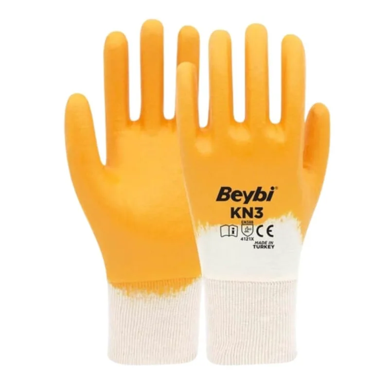 Beybi Kn3 Nitril Eldiven Sarı No: 10 - 288'li Paket