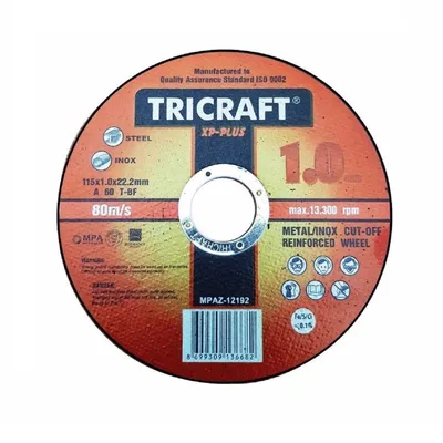 Trıcraft İnox Kesici 115x1.0x22 Kod:3301 - 25'li Paket