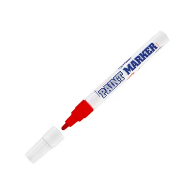 Munhwa Paınt Marker Tam Örtücü Boya Kalemi Kırmızı - 12'li Paket