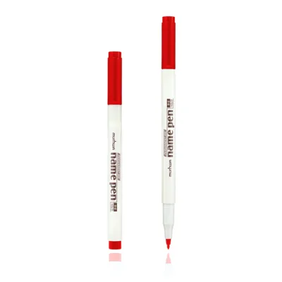 Munhwa Name Pen Asetat Kalemi Extra Fıne S Kırmızı - 12'li Paket